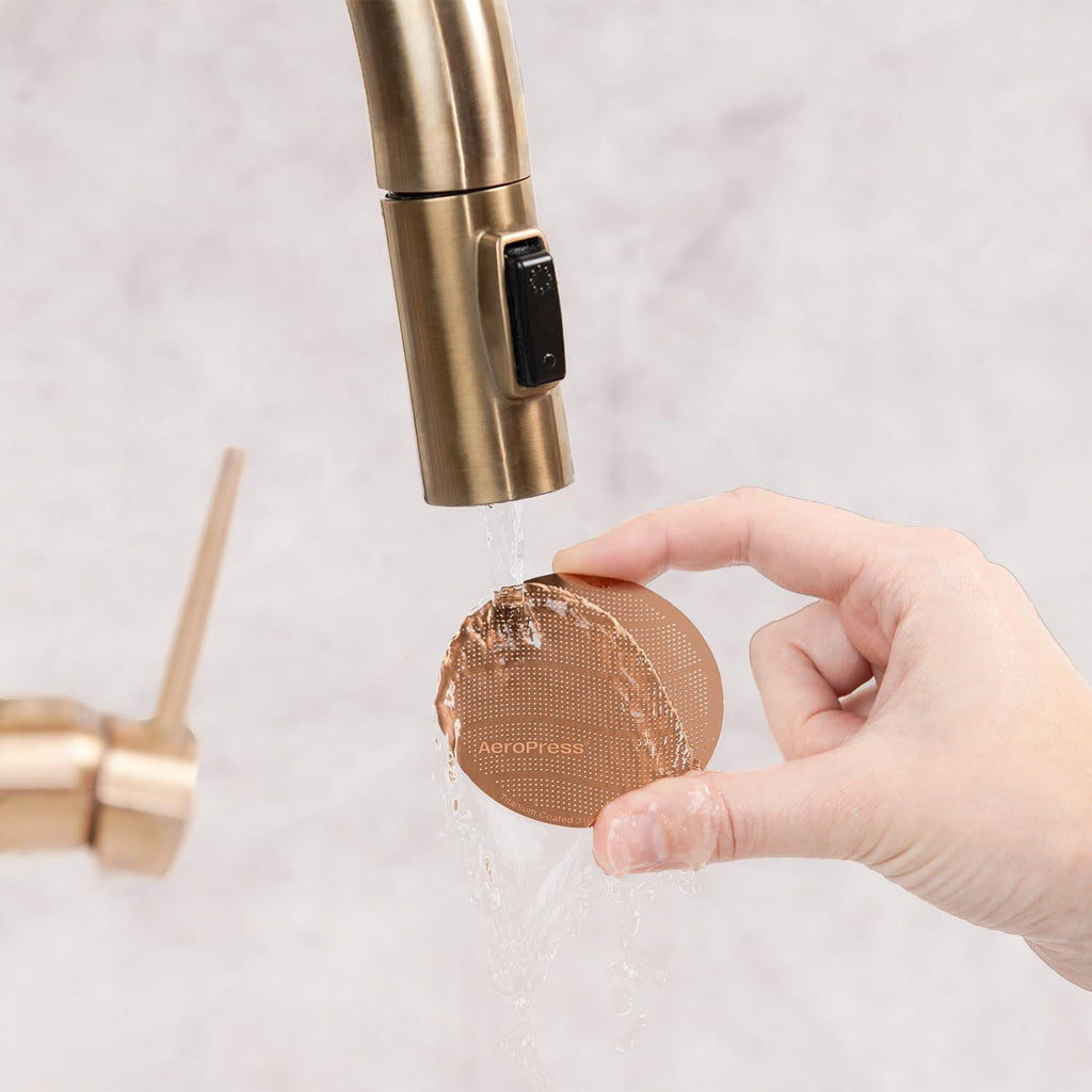 Aeropress Gold Tone Metal Coffee Filters, Reusable Filters for Aeropress Coffee