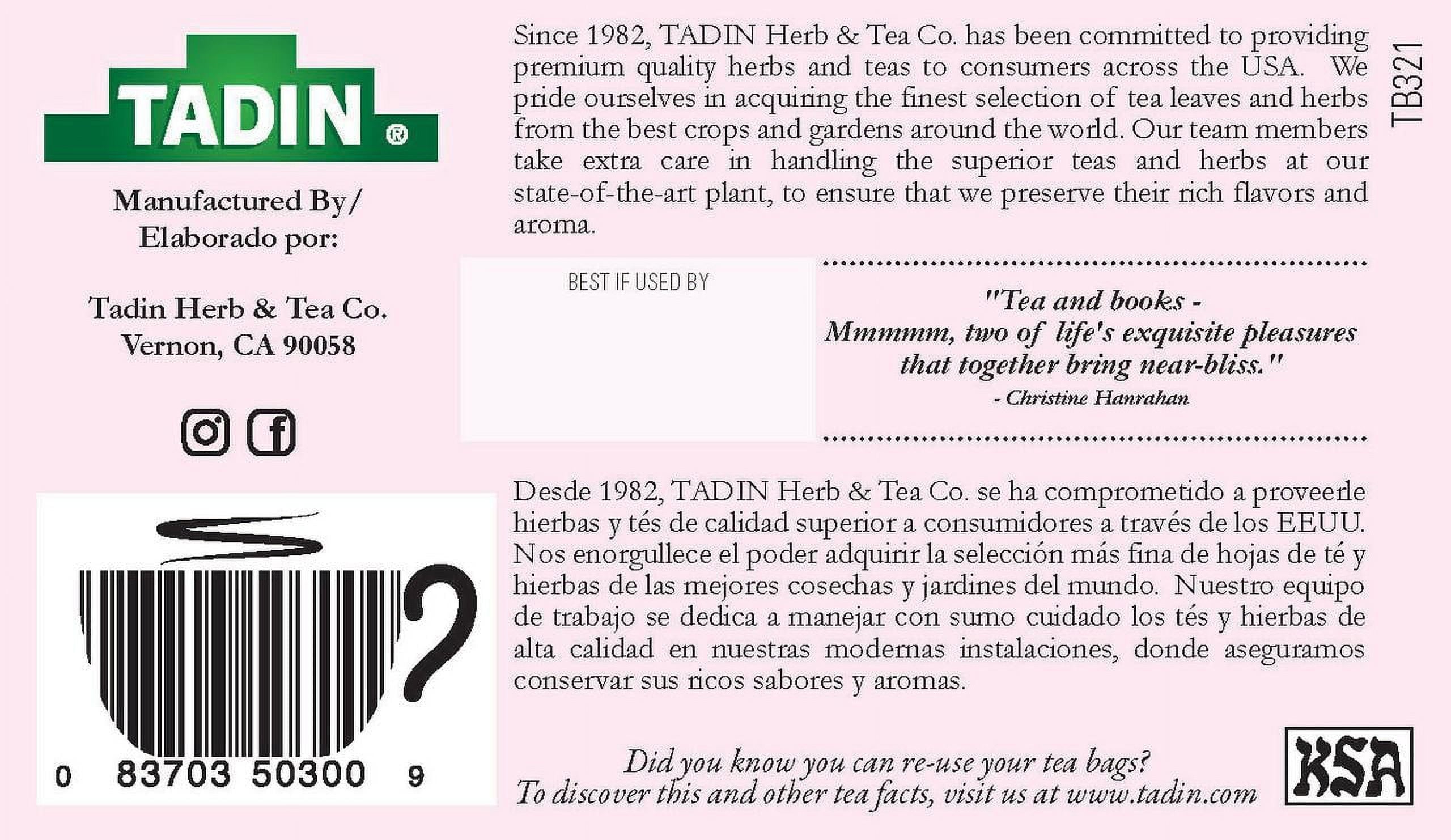 Seven Blossoms Tea, Herbal Tea, Caffeine-Free Tea, Herbal Tea Bags, 24 Count, Pack of 1