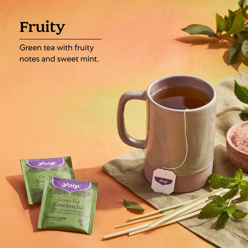 Tea, Green Tea Kombucha Tea, Tea Bags, 16 Ct, 1.12 OZ