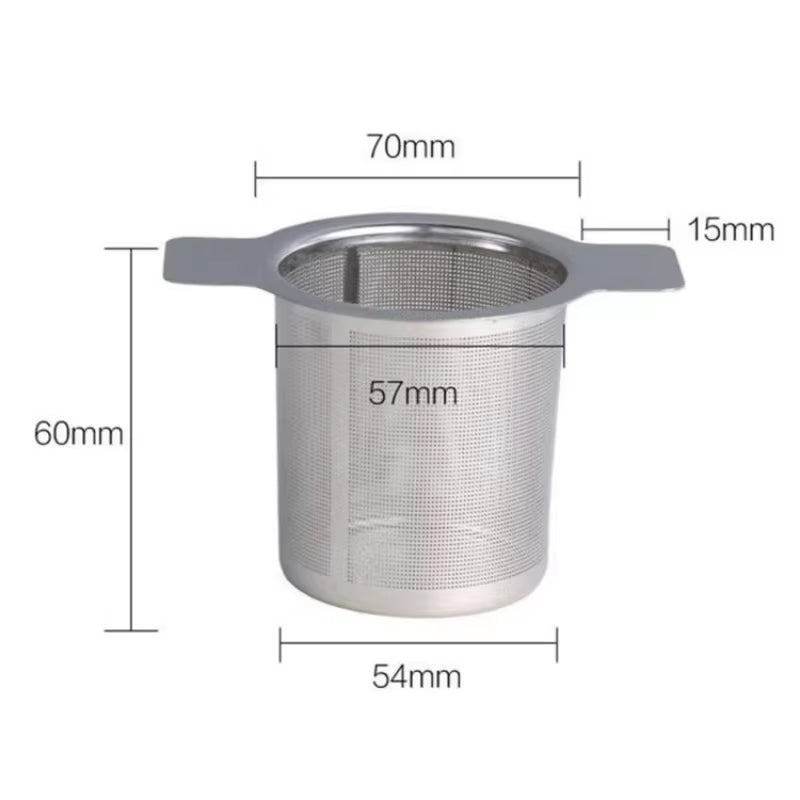 High Quality Tea Infuser Stainless Steel Coffee Tea Strainer Grid Binaural Net Leak Tea Mesh Tea Filter Tea Accessory