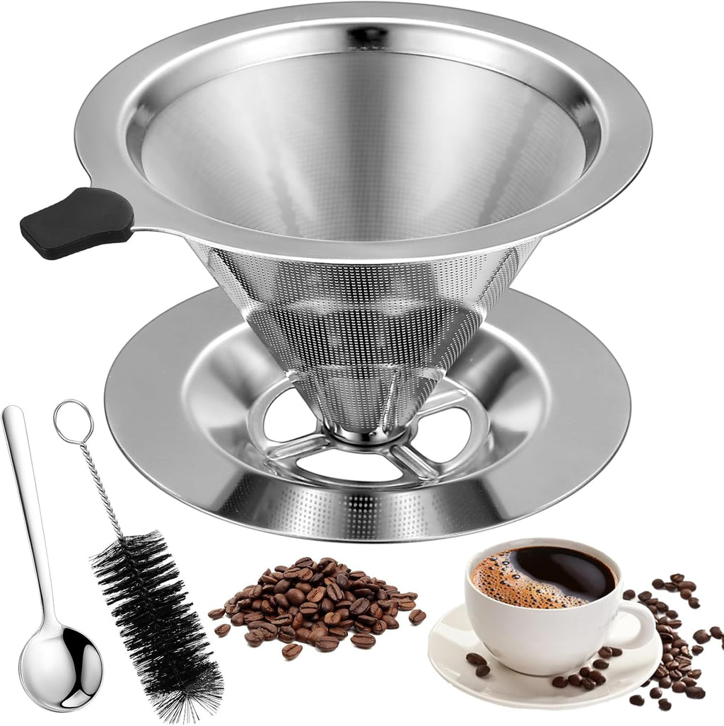 Pour over Coffee Dripper, Stainless Steel Pour over Coffee Filters, Paperless Me