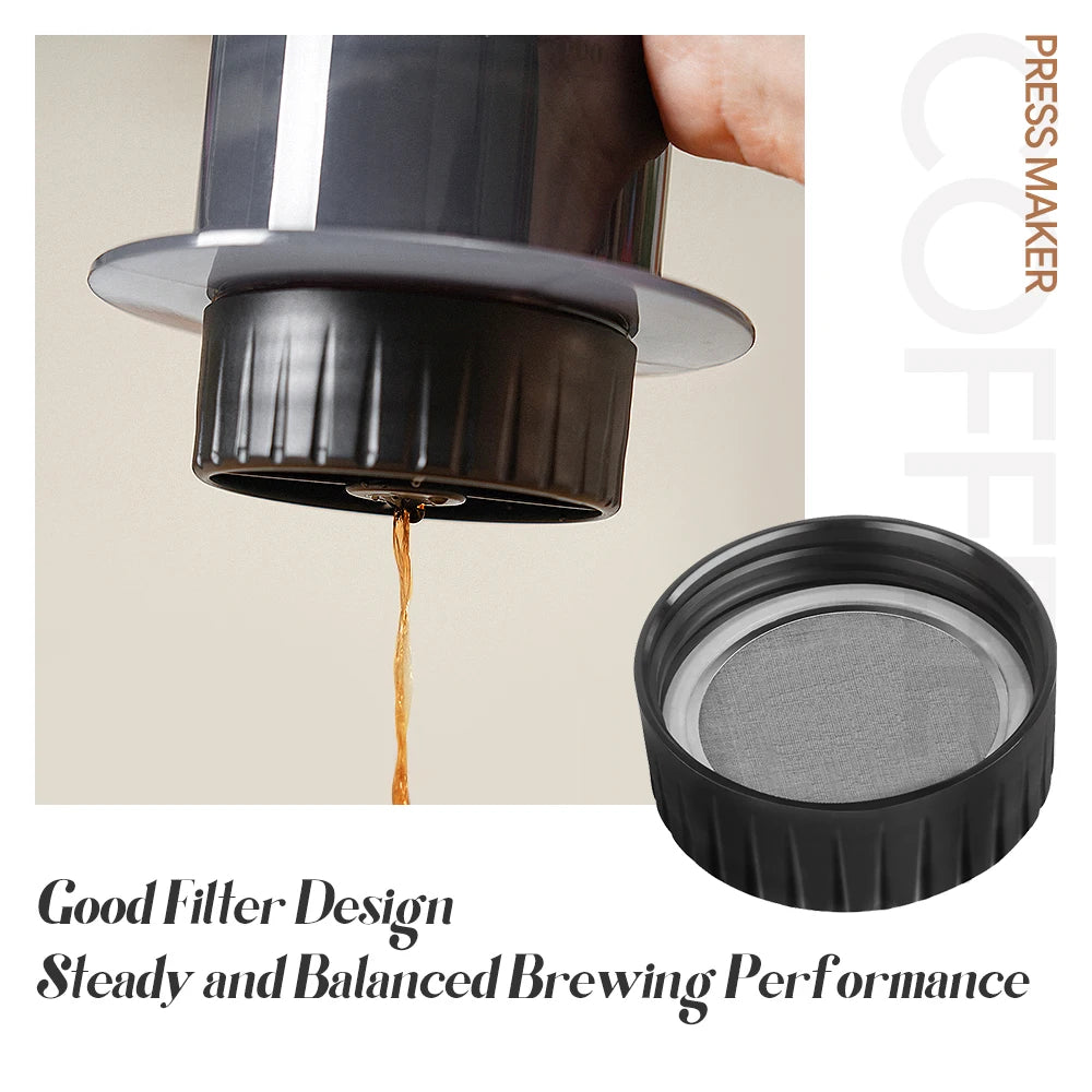 Espresso Coffee Maker Portable Cafe French Press Cafecoffee Pot for Aeropress Machine with Filters Paper Kit