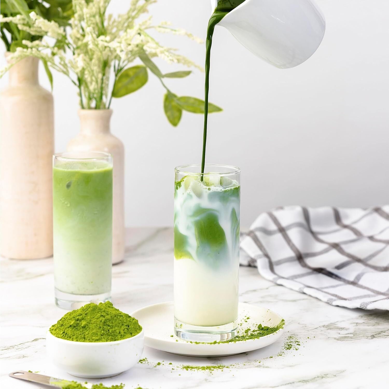 Japanese Organic Matcha Green Tea Powder Premium Grade Use for Drinking, Cooking