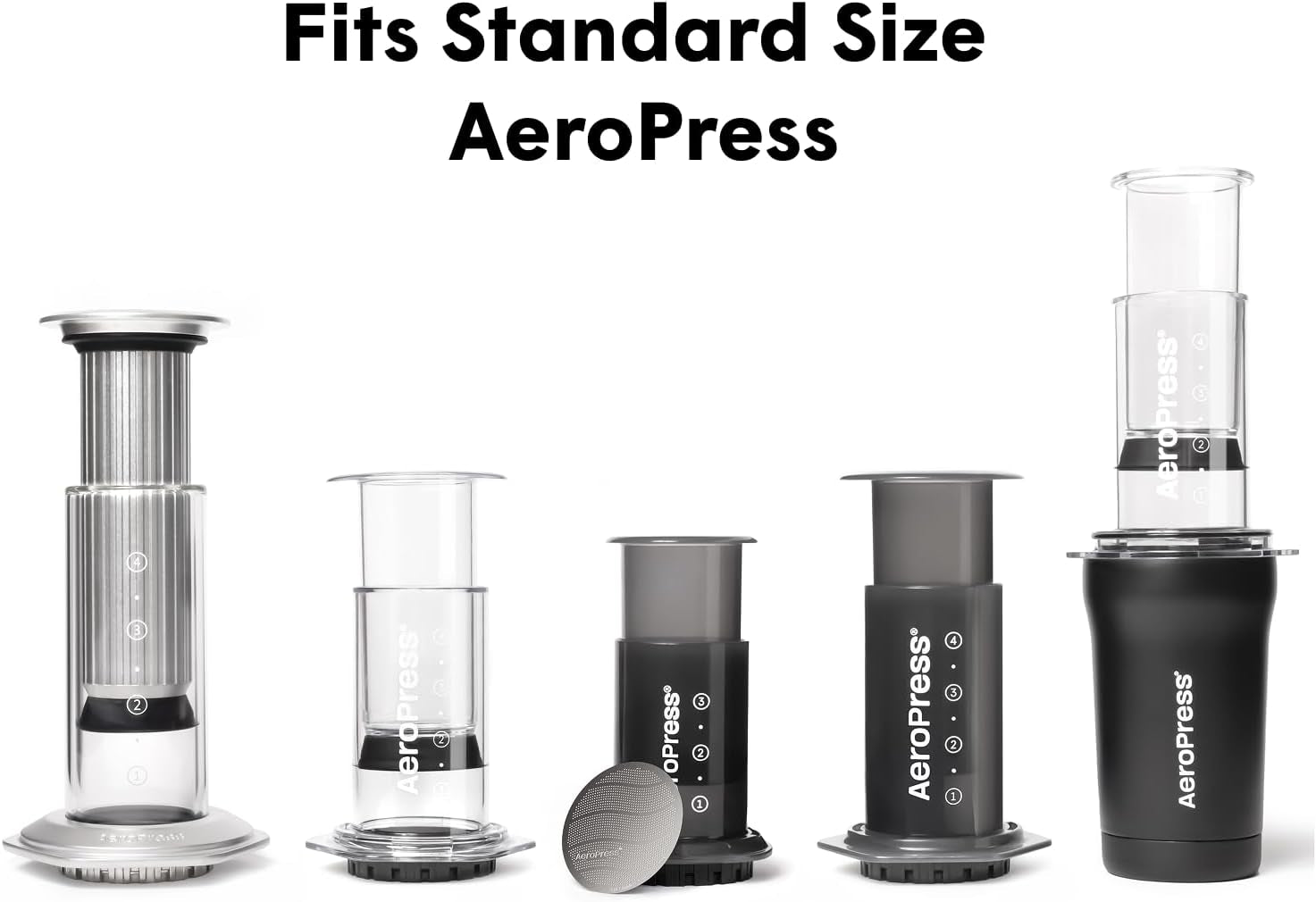 Aeropress Stainless Steel Reusable Filter - Metal Coffee Filter for Aeropress Or