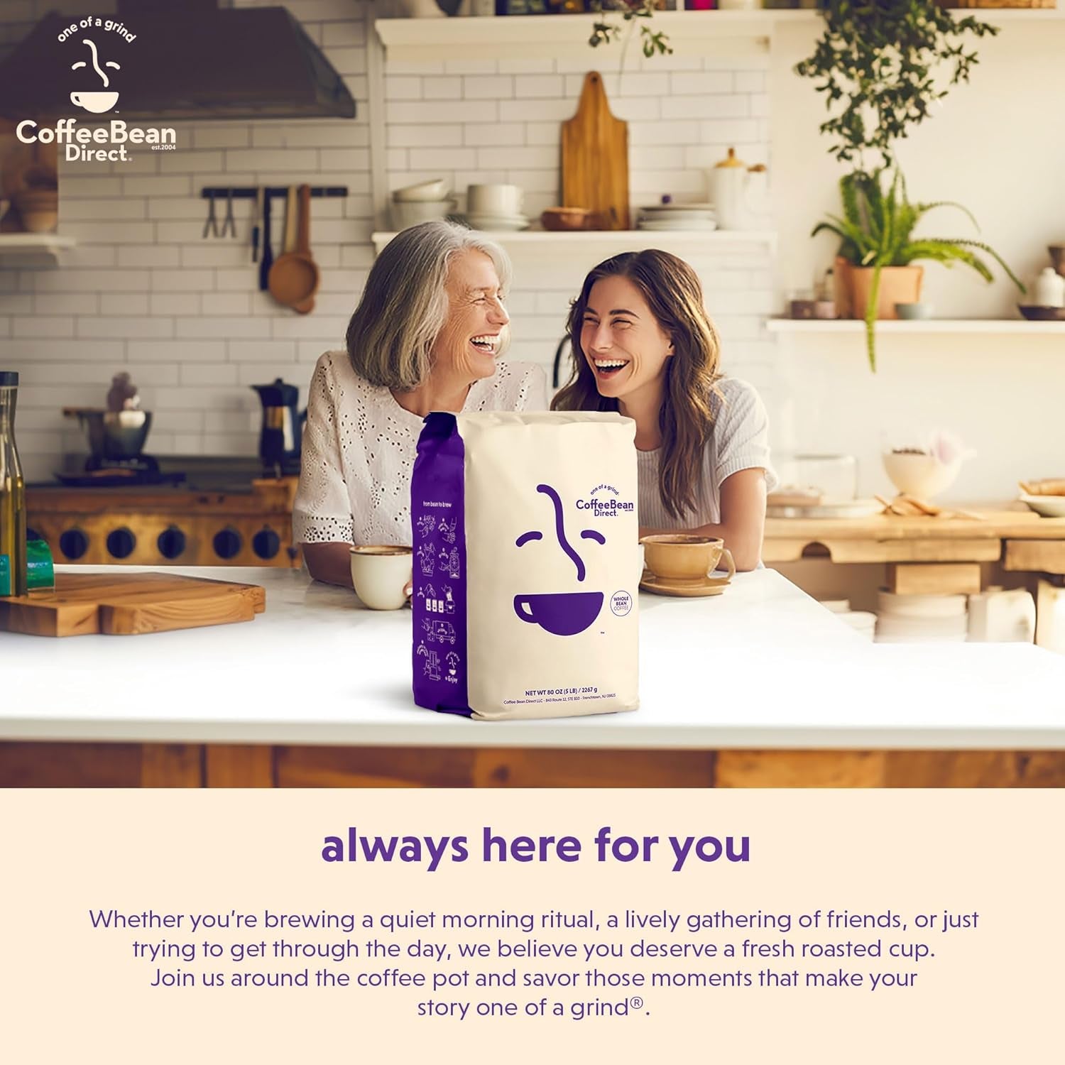 Organic Fair Trade Dark Ethiopian Yirgacheffe, Whole Bean Coffee, Arabica Coffee, Dark Roast, 5 Pound Bag (Pack of 1)