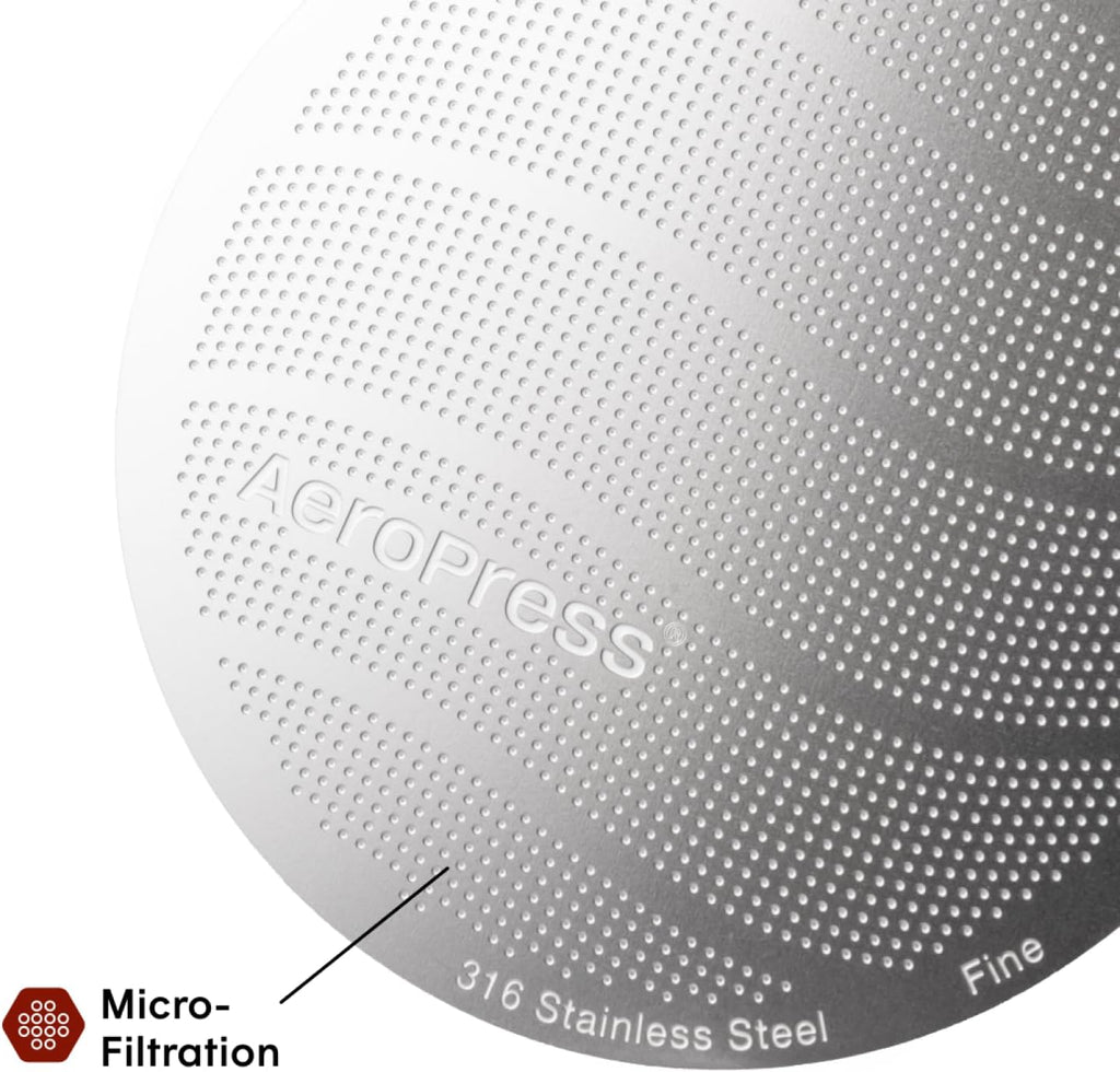 Aeropress Stainless Steel Reusable Filter - Metal Coffee Filter for Aeropress Or