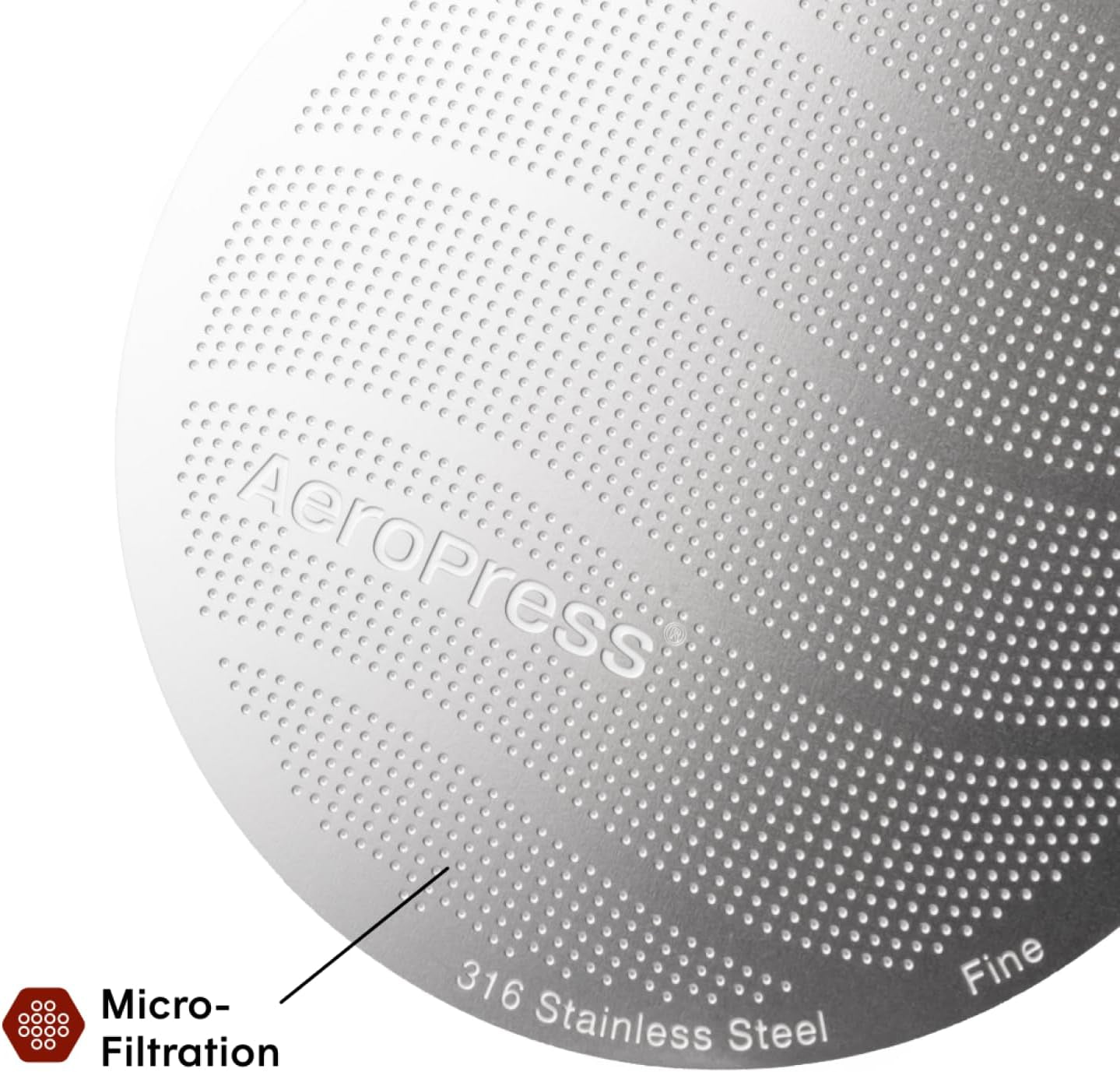 Aeropress Stainless Steel Reusable Filter - Metal Coffee Filter for Aeropress Or