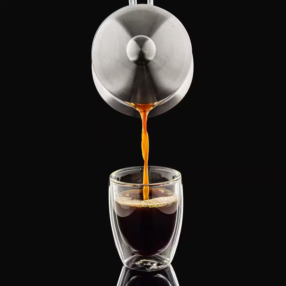 2.5-Cup Glass French Press Coffee and Tea Maker with Heat-Resistant Handles