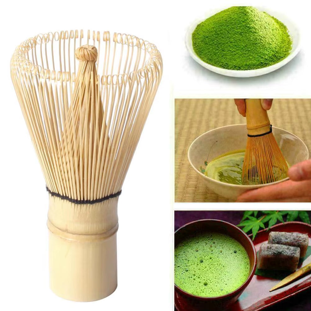 Kitchen Accessories 100 Matcha Green Tea Powder Whisk Teaware Japanese Ceremony Bamboo Chasen Tea Tool Tea Brush