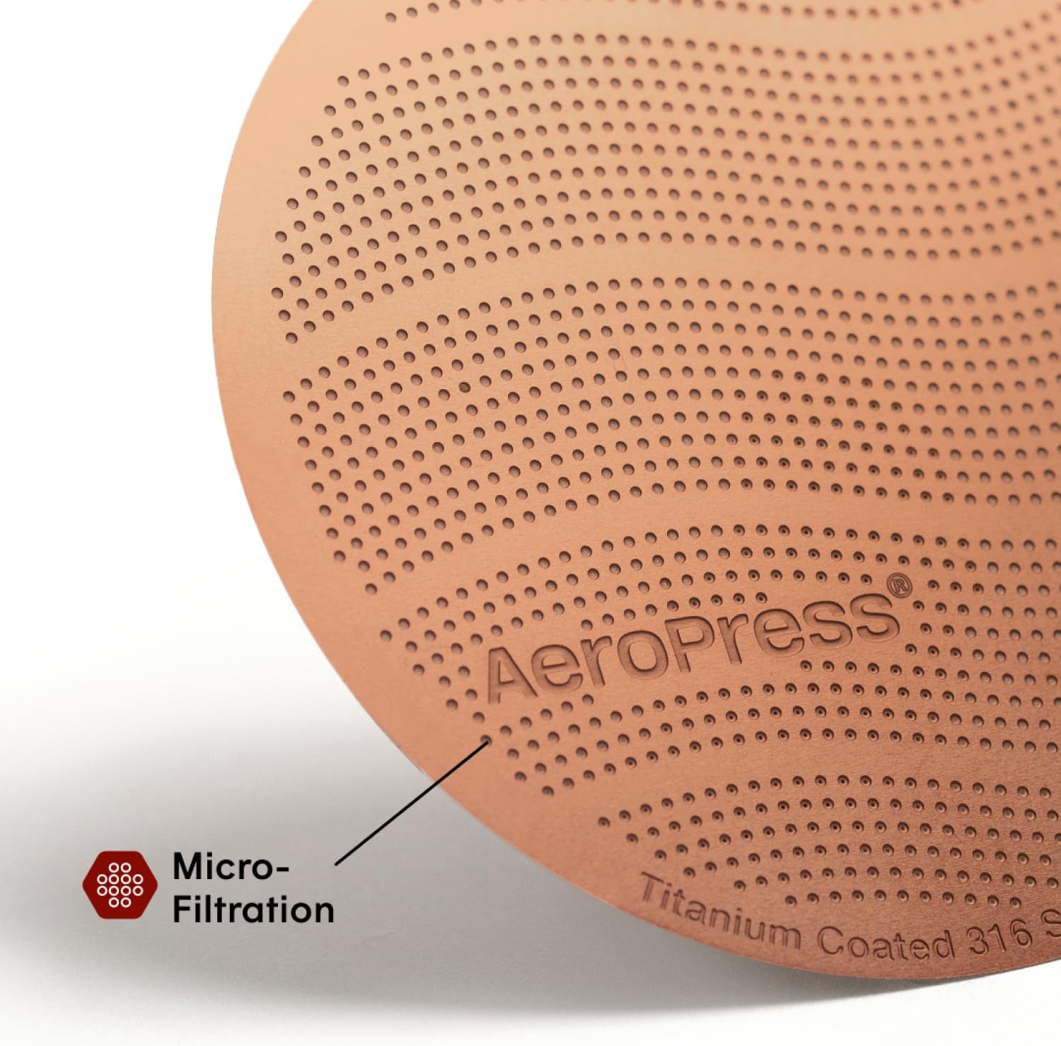 Aeropress Gold Tone Metal Coffee Filters, Reusable Filters for Aeropress Coffee