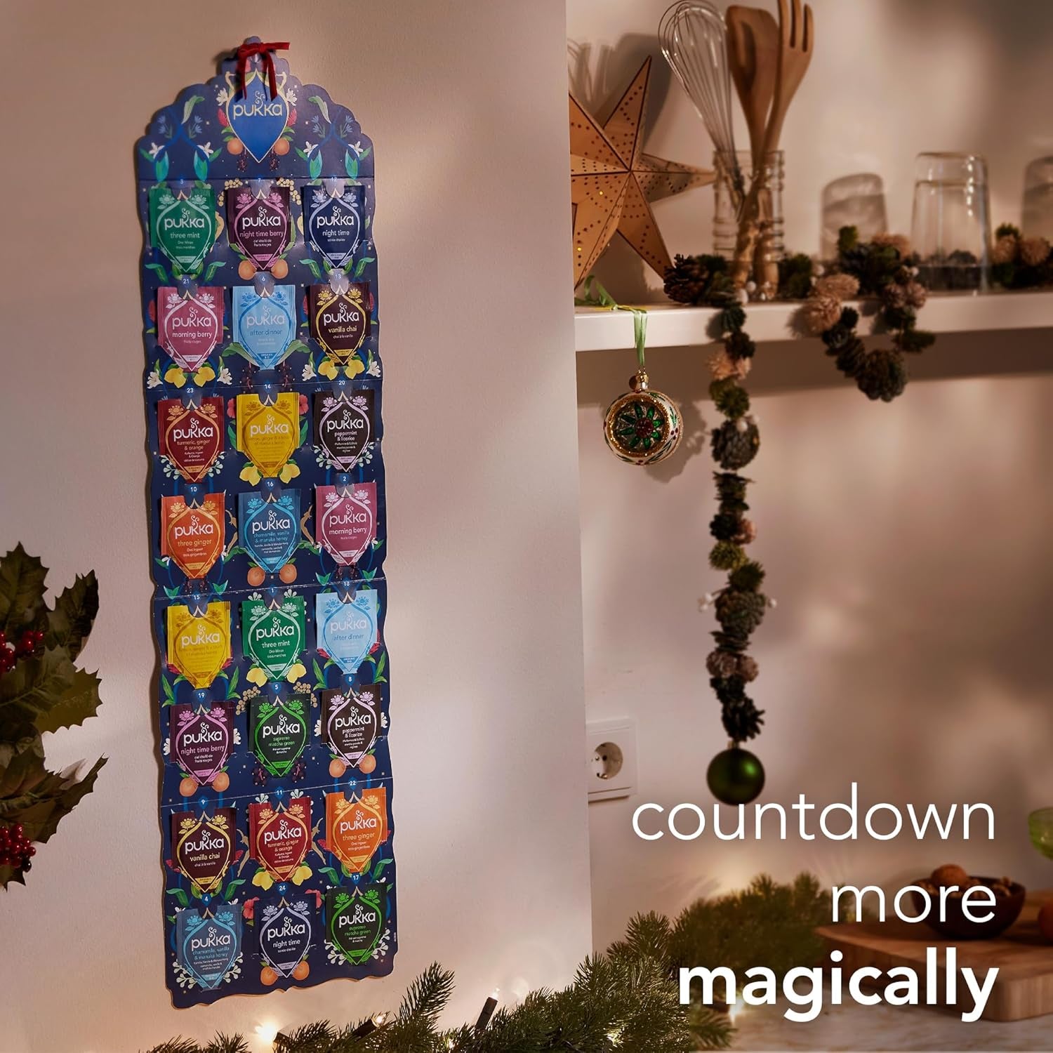 Pukka Herbs | Advent Calendar 2025 Organic Tea Selection | Ideal Secret Santa Ch