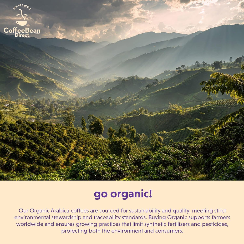 Organic Fair Trade Dark Ethiopian Yirgacheffe, Whole Bean Coffee, Arabica Coffee, Dark Roast, 5 Pound Bag (Pack of 1)