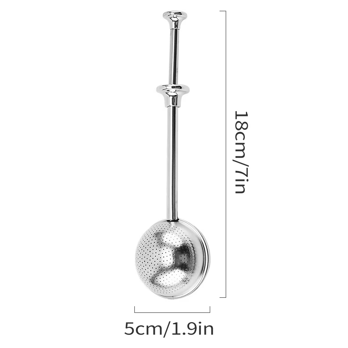 Stainless Steel Tea Strainer, Tea Infuser Filter Retractable Tea Strainer Tea Tool for Loose Tea, Coffee, Spices