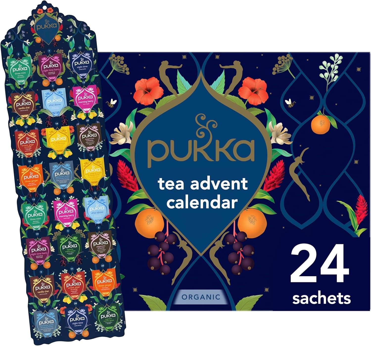 Pukka Herbs | Advent Calendar 2025 Organic Tea Selection | Ideal Secret Santa Ch
