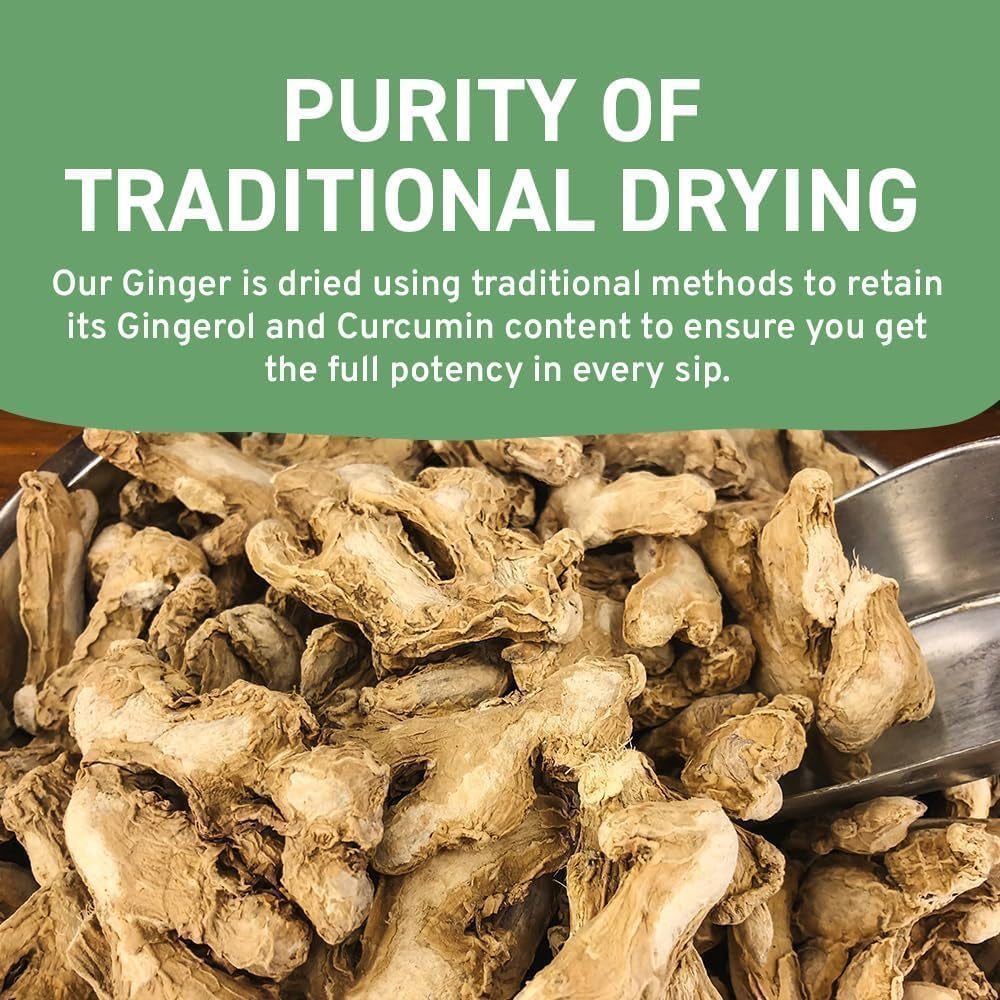 HANDPICK, Turmeric Ginger Tea Bags (100 Herbal Tea Bags) Caffeine Free, Gluten F