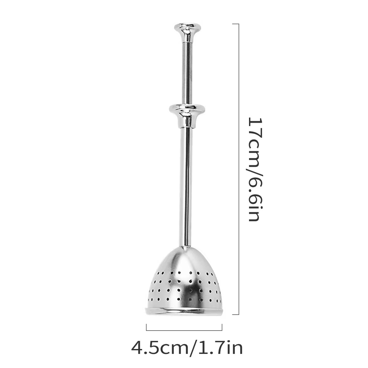 Stainless Steel Tea Strainer, Tea Infuser Filter Retractable Tea Strainer Tea Tool for Loose Tea, Coffee, Spices