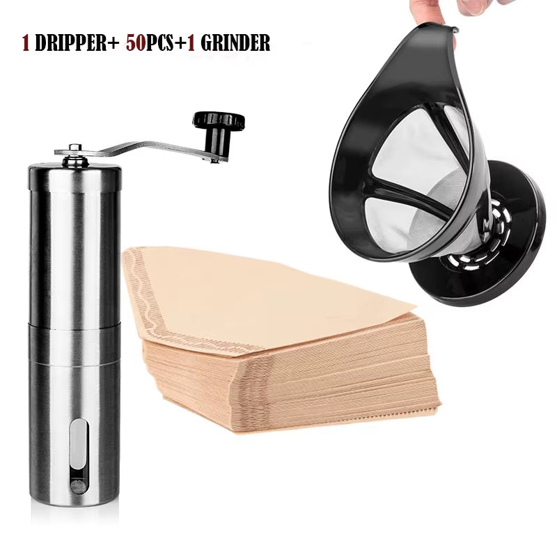 Icafilas Coffee Filter Paper Count Disposable Coffer Filters Natural Cone U - Shaped Unbleached Coffee Filter Fit Coffee Dripp