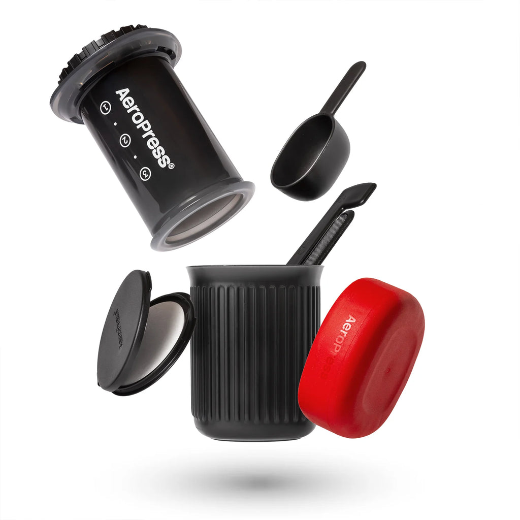 Go Travel Coffee Press Kit, 3-In-1 Brew Method, Portable Espresso and French Press Style Maker, 1 Count